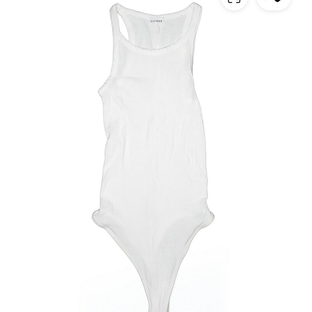 CLYQUE White Tank Bodysuit